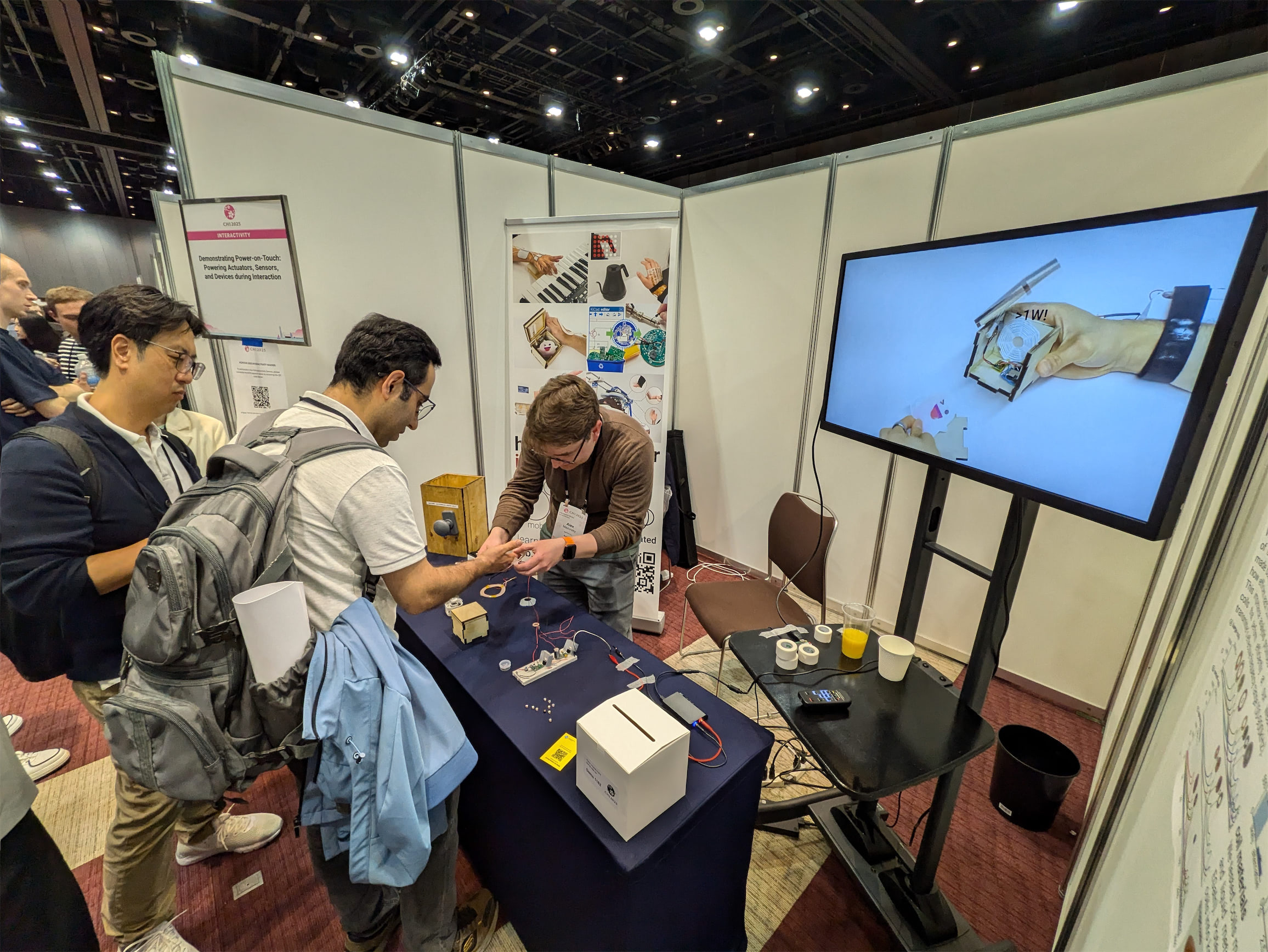 Demo of power on touch