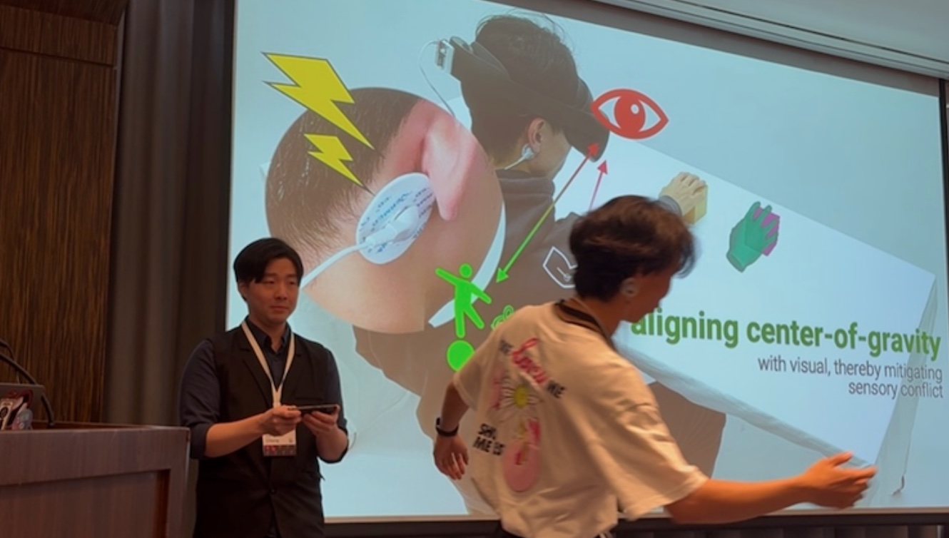 Ken Katori presenting at UIST 2025.