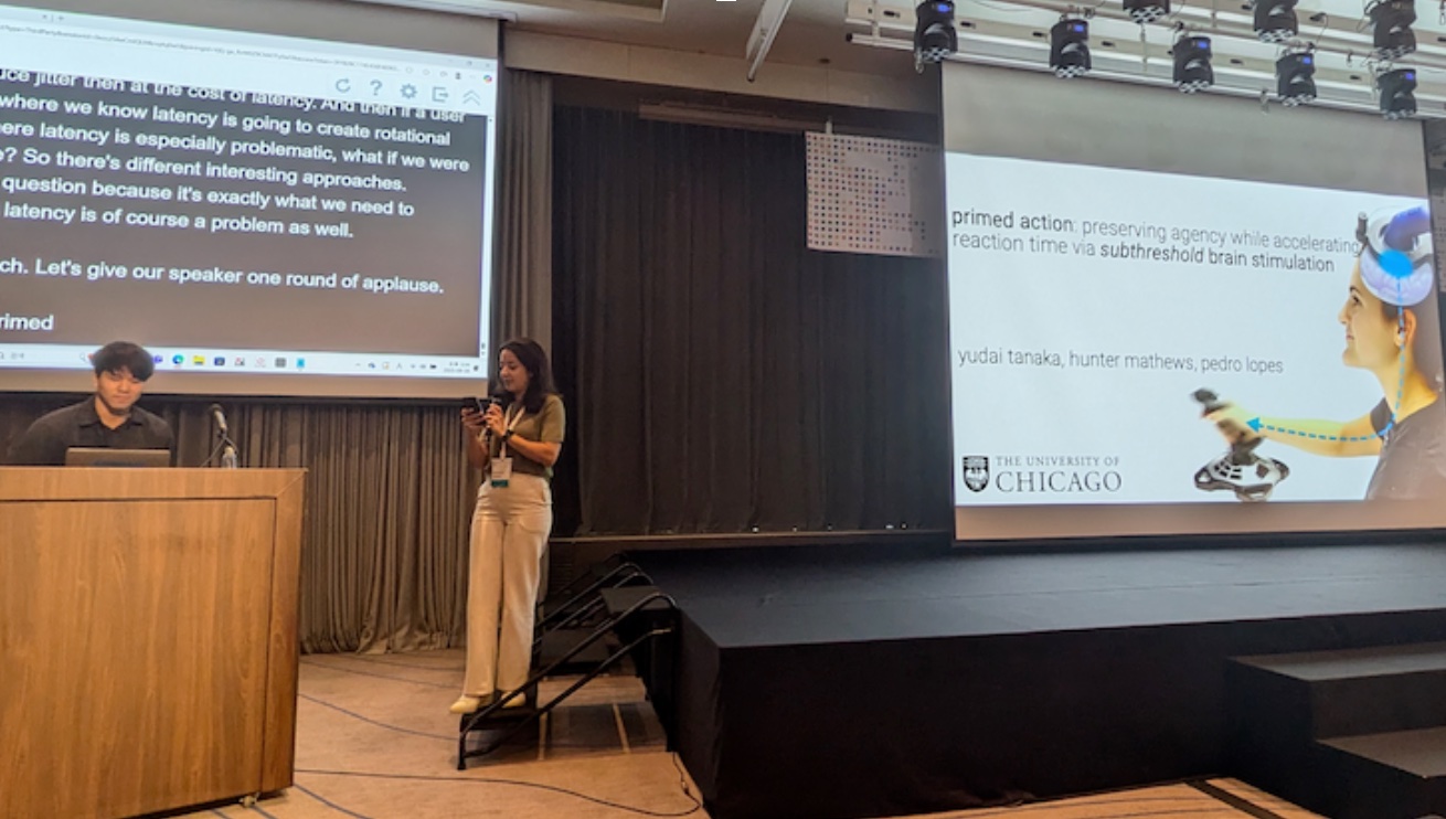 Yudai (me) presenting Primed Action.